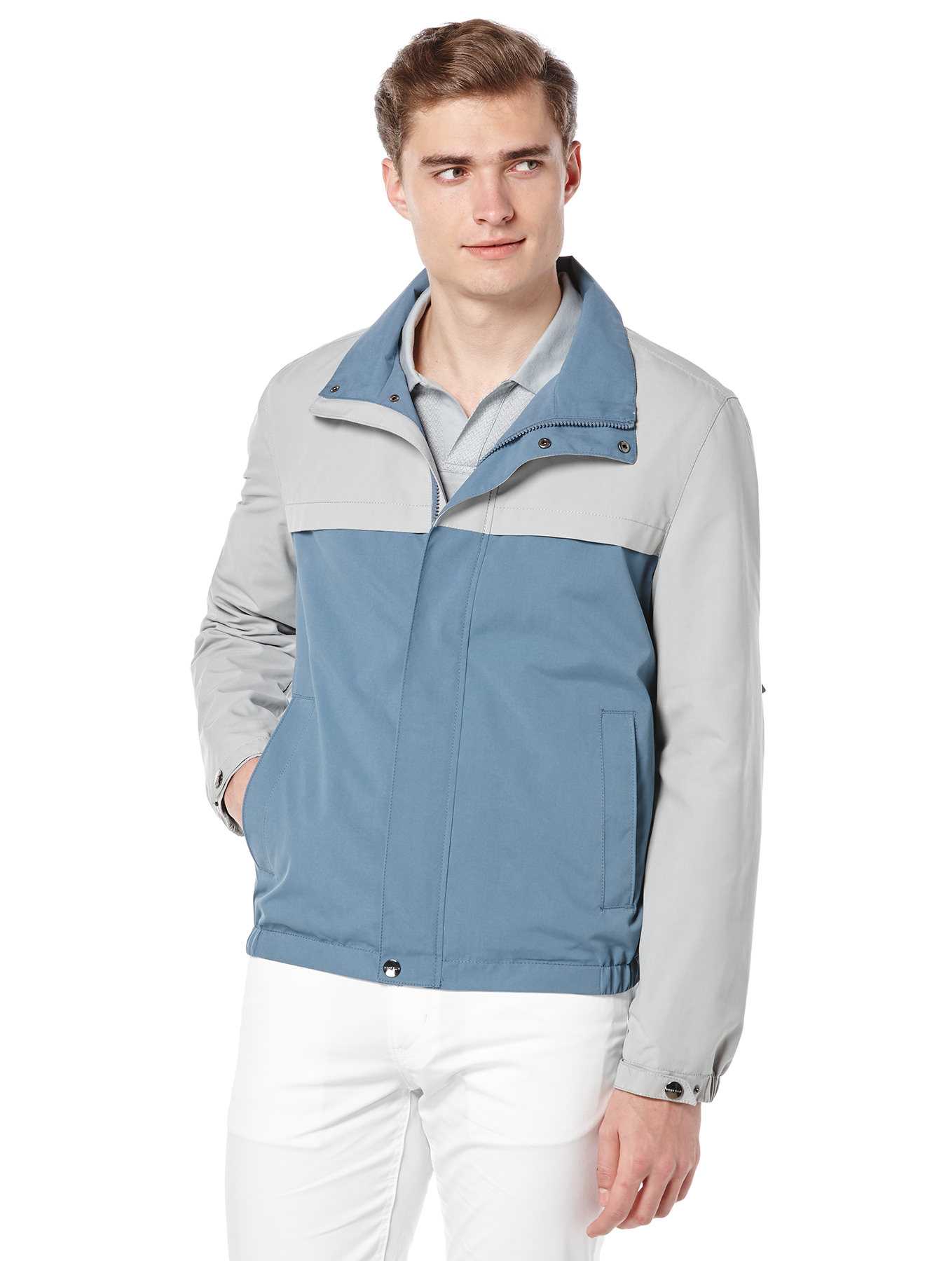 Perry Ellis Lightweight Color Block Jacket