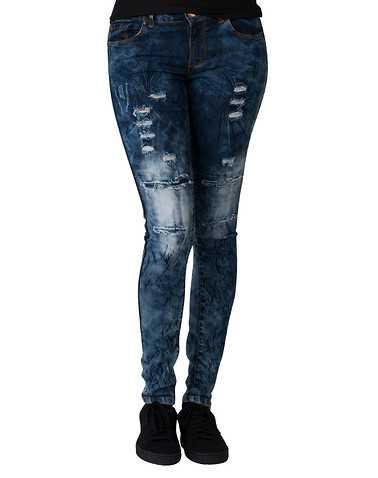 ESSENTIALS WOMENS Dark Blue Clothing / Jeans
