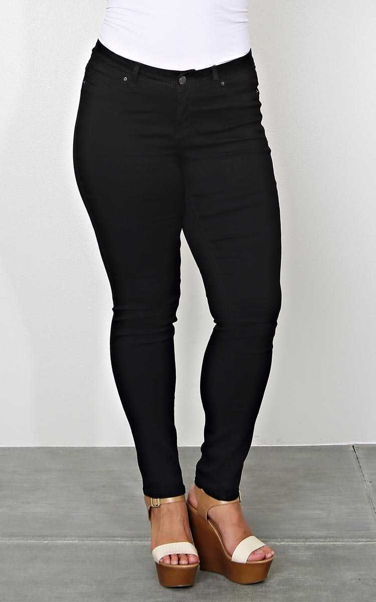 Plus Size YMI Blackout Jeggings - Black in Size 17 by Styles For Less