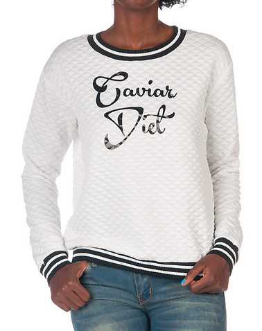LA BELLE ROC WOMENS White Clothing / Sweatshirts S
