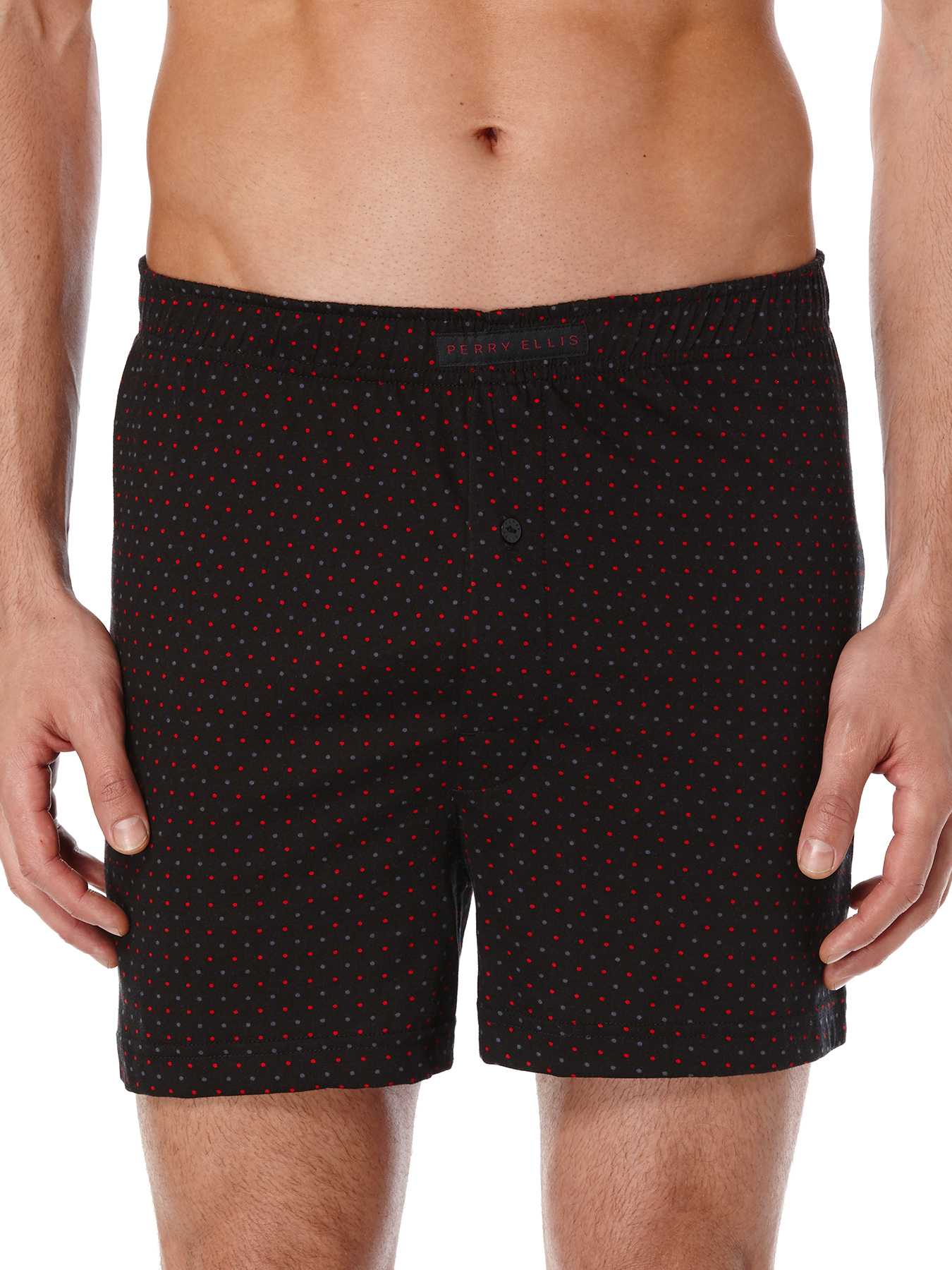Perry Ellis Mini Dot Knit Boxer Short