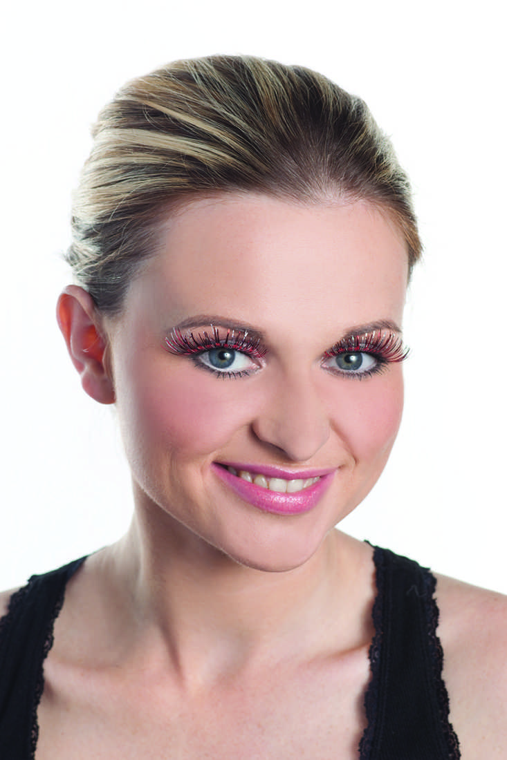 Red Burst Metallic Sexy Ravewear Eyelashes