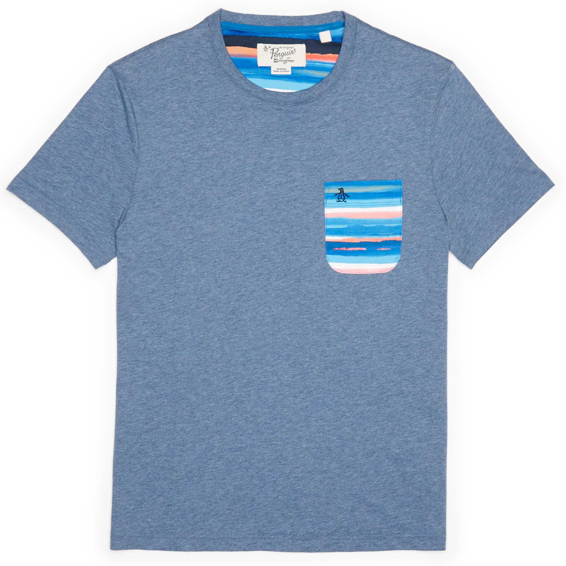 Original Penguin PAINTED STRIPE SWIM POCKET TEE