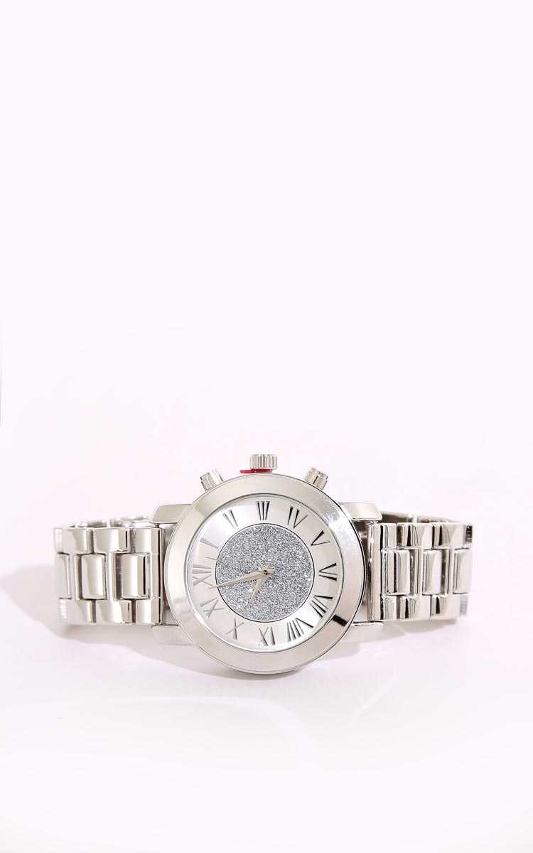 Diamond Dust Watch - N/S - Silver by Styles For Less