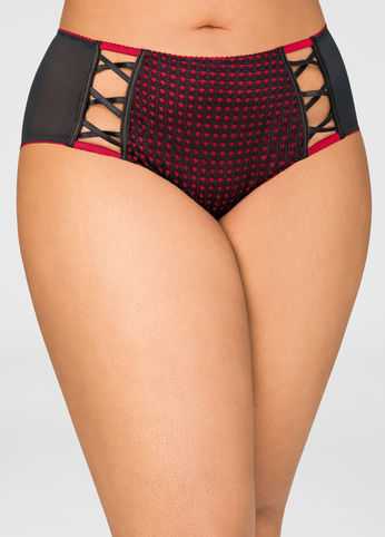 Caged Geo Mesh Bikini Panty
