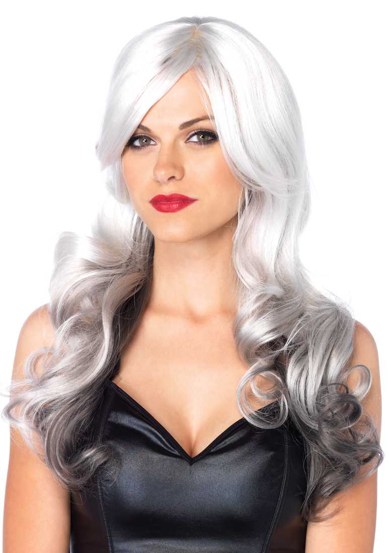 1 PC Allure Grey Black Wavy Wig