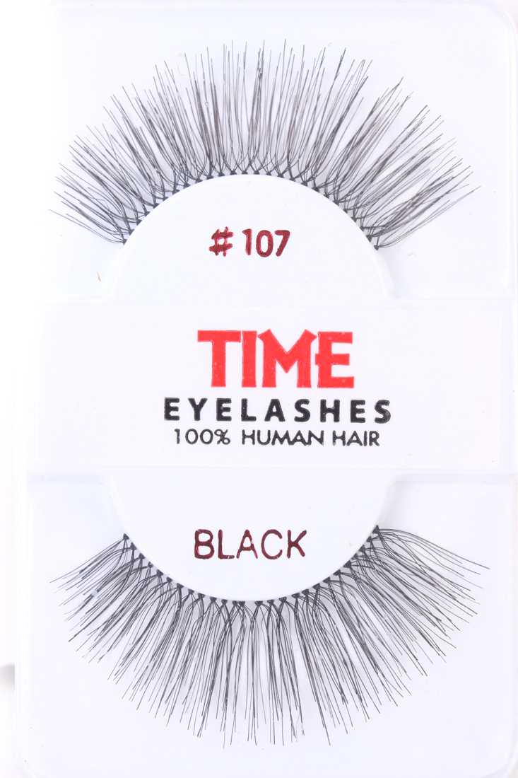 Black Long Full Glamour Human Hair Eyelashes
