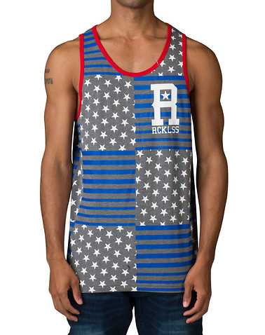 YOUNG AND RECKLESSENS Grey Clothing / Tank Tops