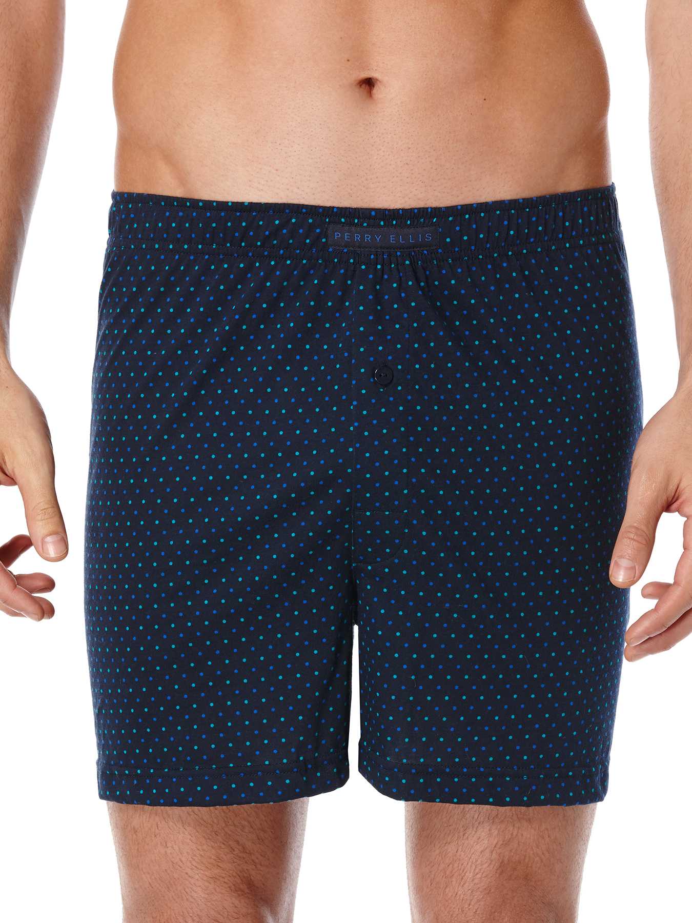 Perry Ellis Mini Dot Knit Boxer Short
