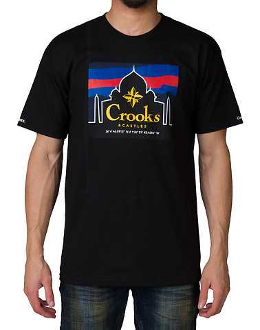 CROOKS AND CASTLES MENS Black Clothing / Tops