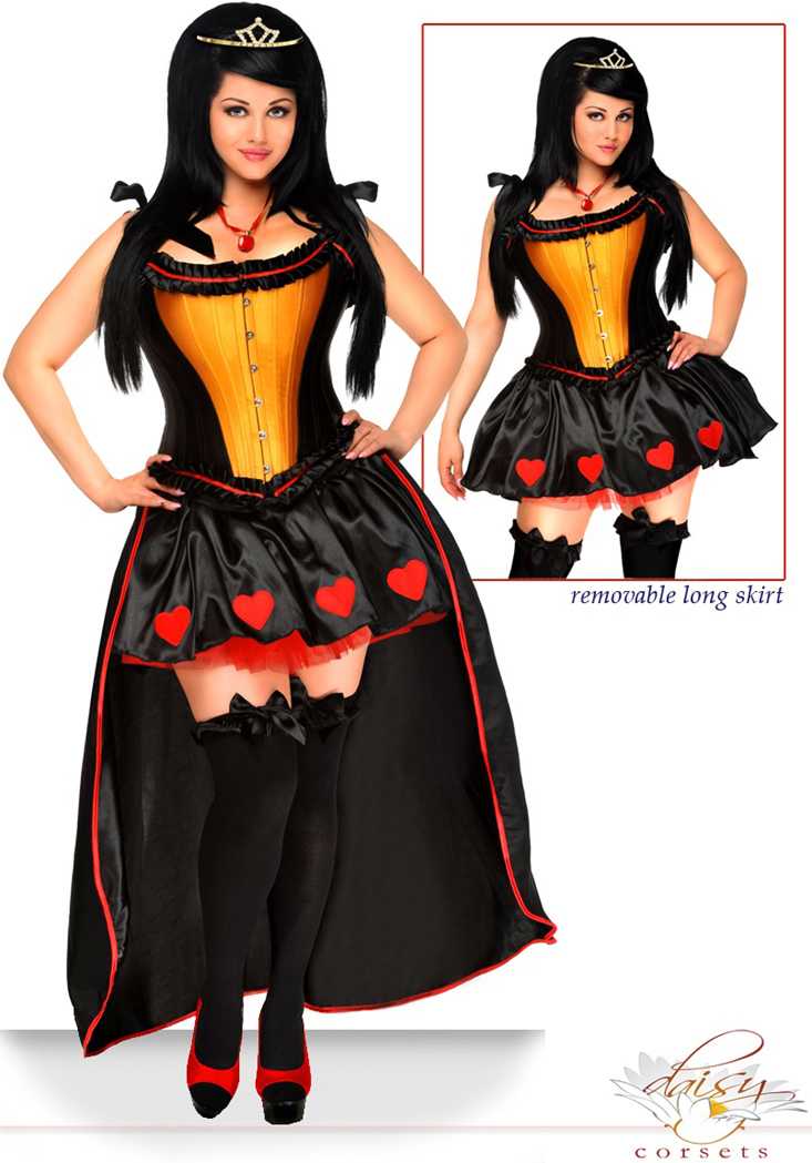 5 PC Sexy Heart Queen Costume