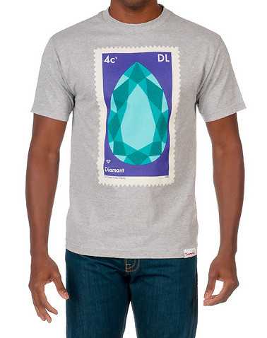 DIAMOND SUPPLY COMPANY MENS Grey Clothing / Tops S