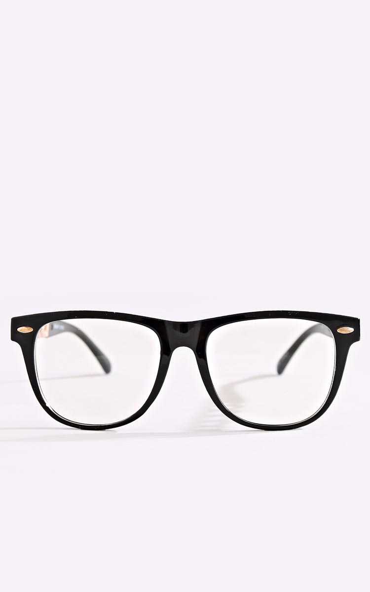 Silver Lake Cat Eye Glasses - N/S - Black by Styles For Less