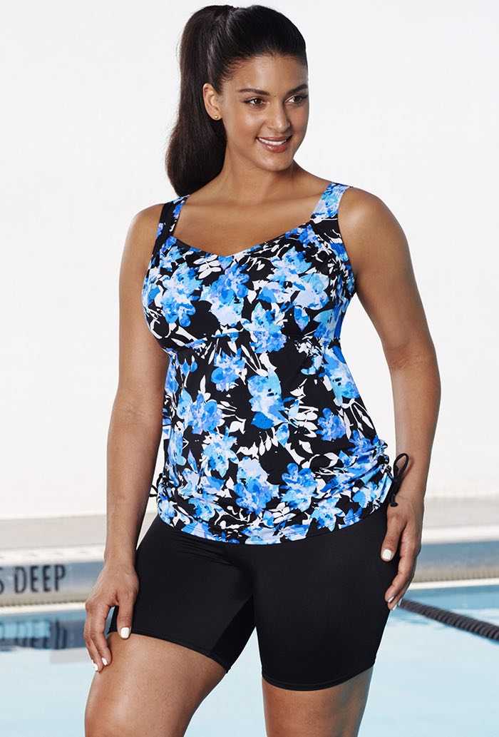 Chlorine Resistant Xtra Life Lycra Maritime Side-Tie Bike Shortini