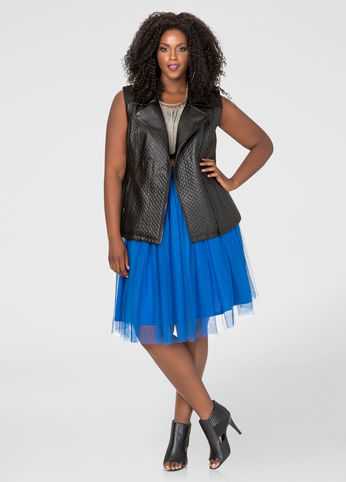 Bright Blue Tulle Skirt