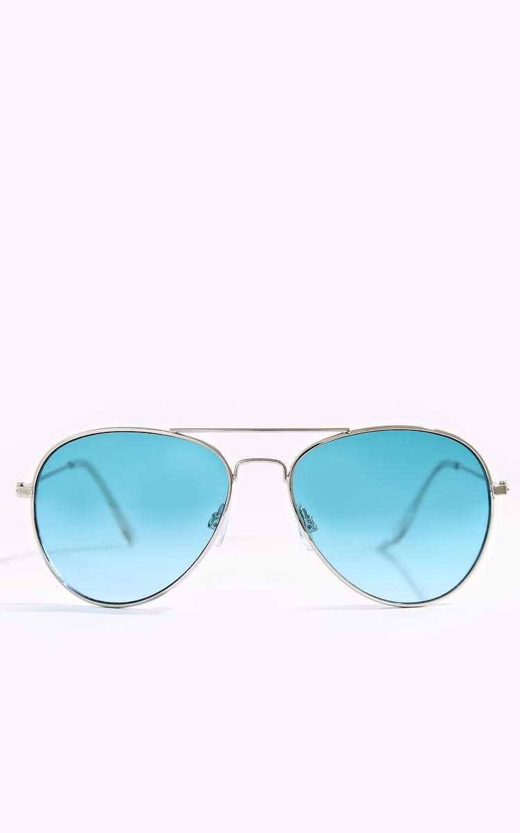 Sunset Beach Aviator Sunglasses - N/S - Silver by Styles For Less
