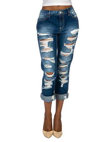 ESSENTIALS WOMENS Dark Blue Clothing / Jeans 1