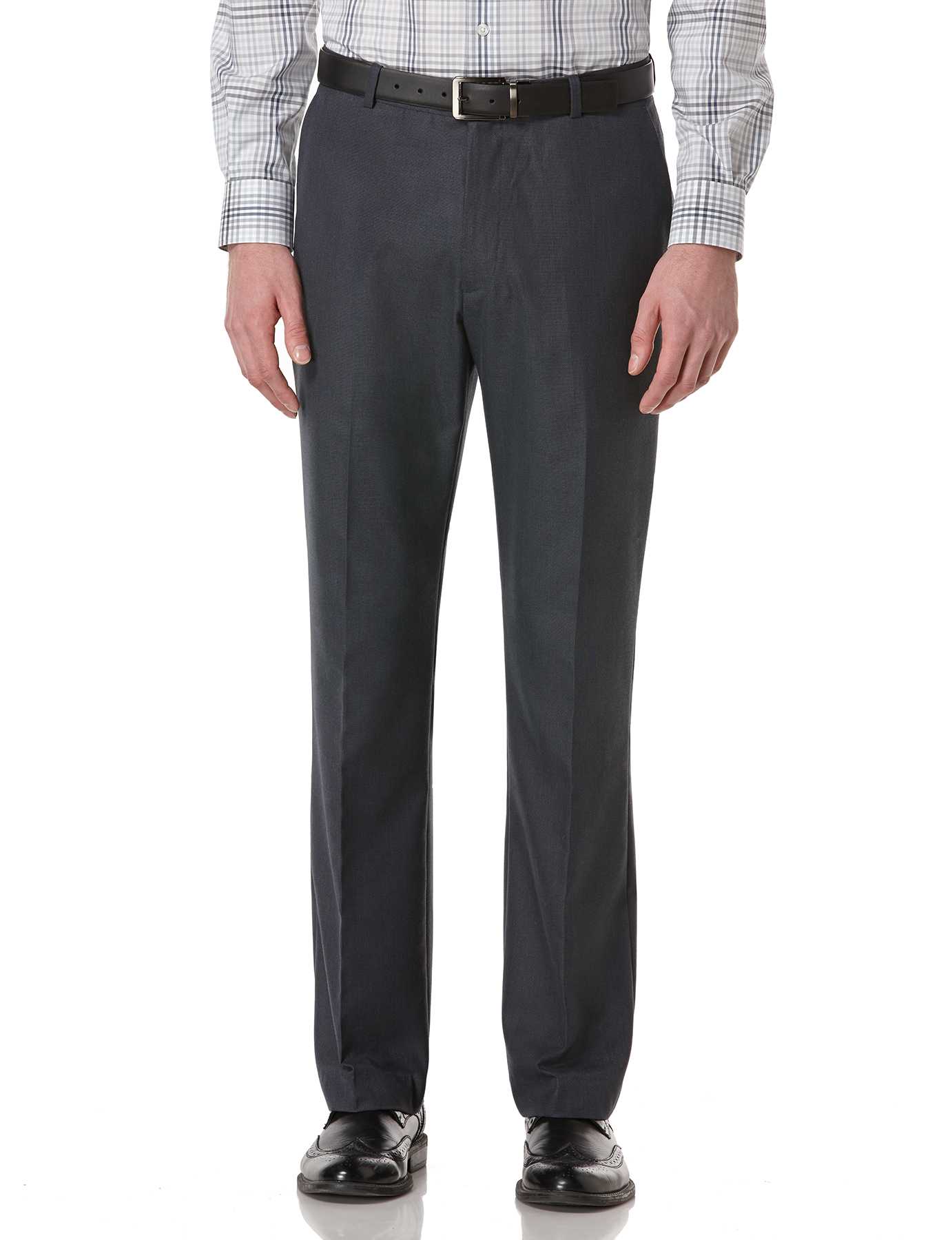 Perry Ellis Regular Fit Textured Fabric Suit Pant