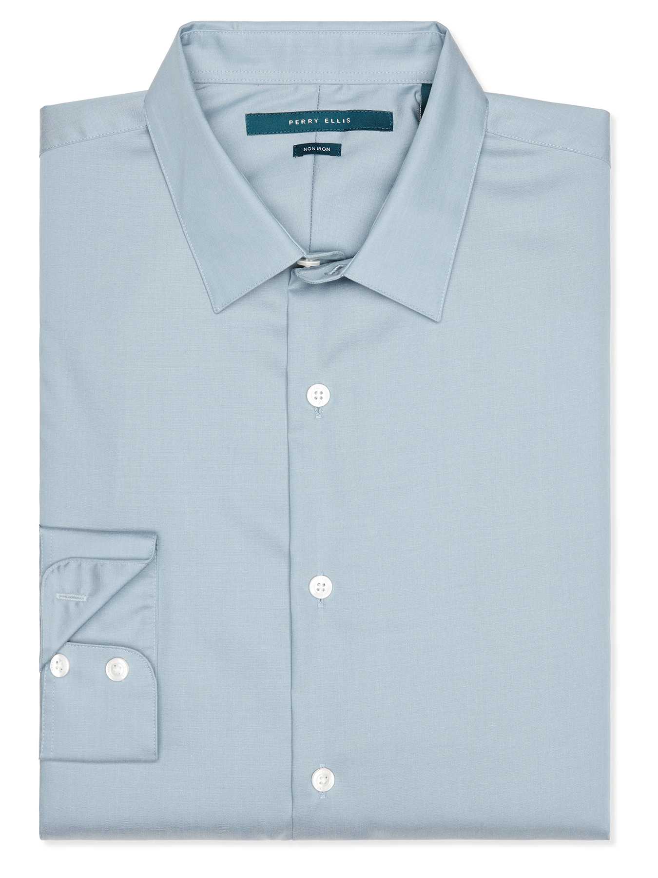Perry Ellis Non-Iron Luxury Twill Fabric Shirt