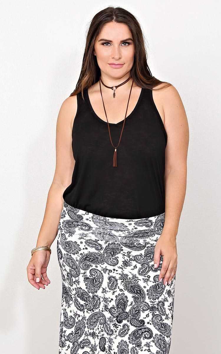 Plus Size Burnout Slub Knit Tank - in Size 3X by Styles For Less
