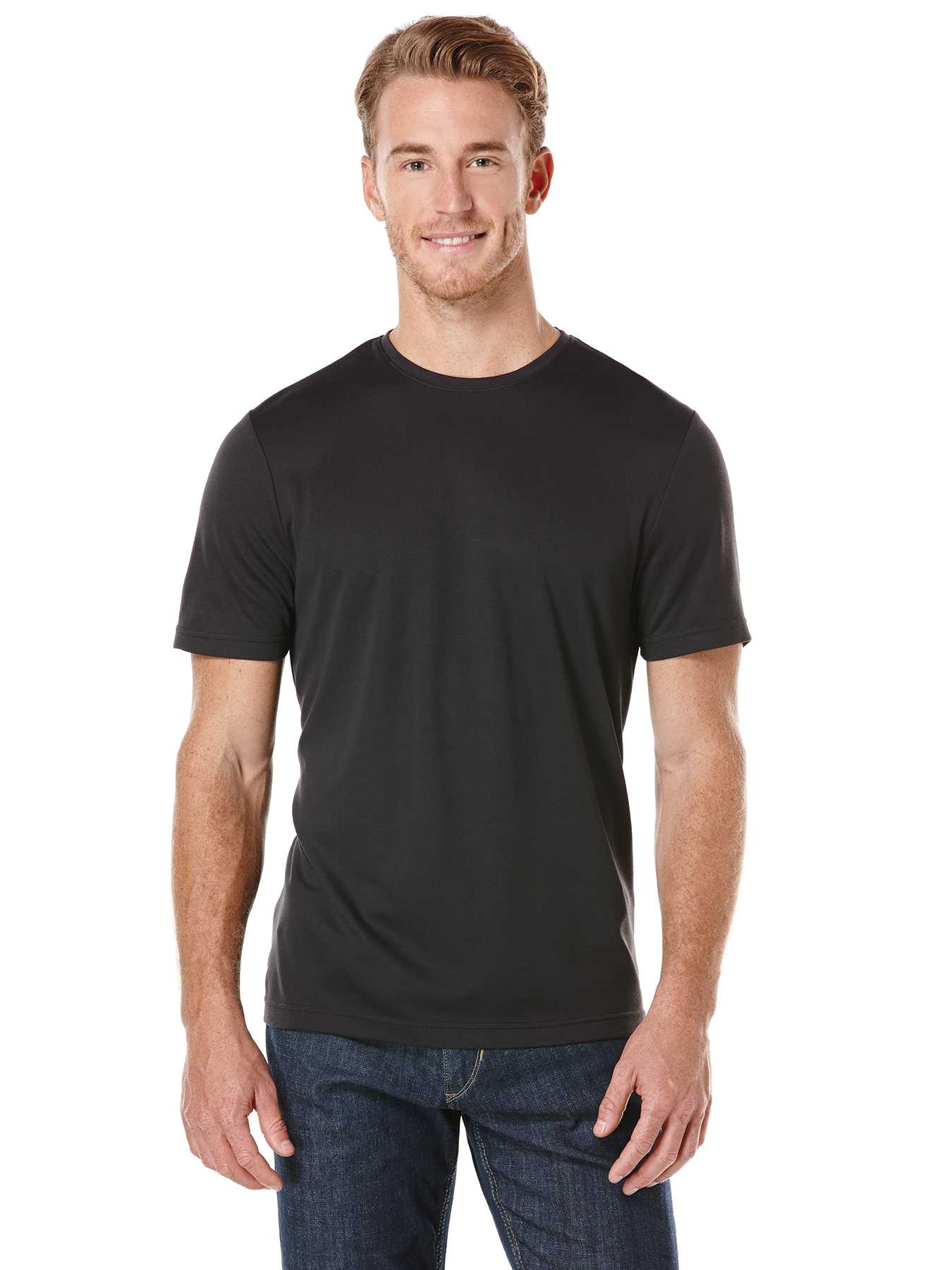 Perry Ellis Luxe Crew Knit Tee