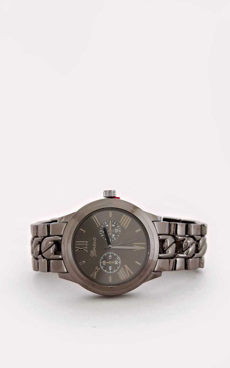Wait For Me Metal Watch - N/S - Hematite by Styles For Less