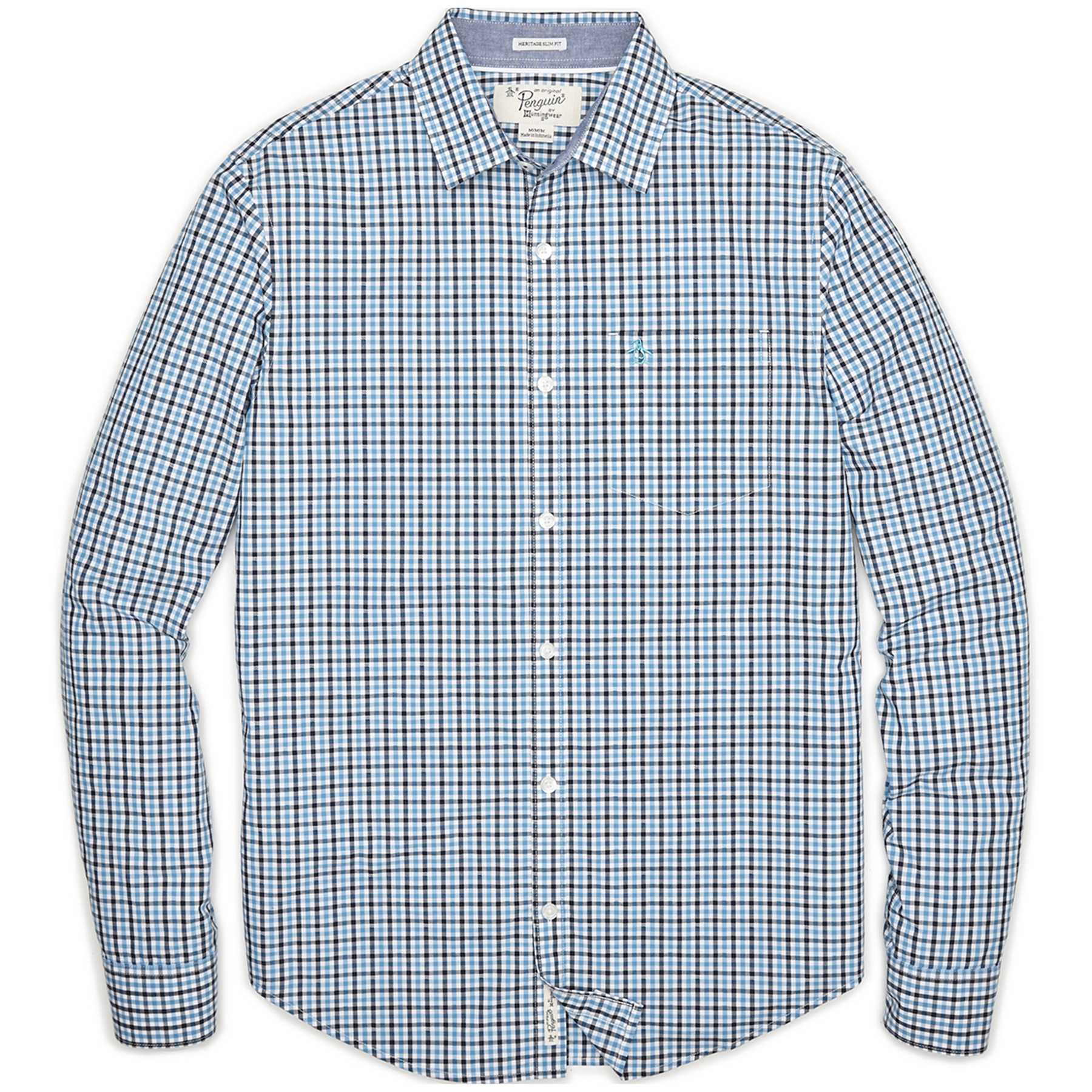 Original Penguin DOBBY TRICOLOR GINGHAM SHIRT