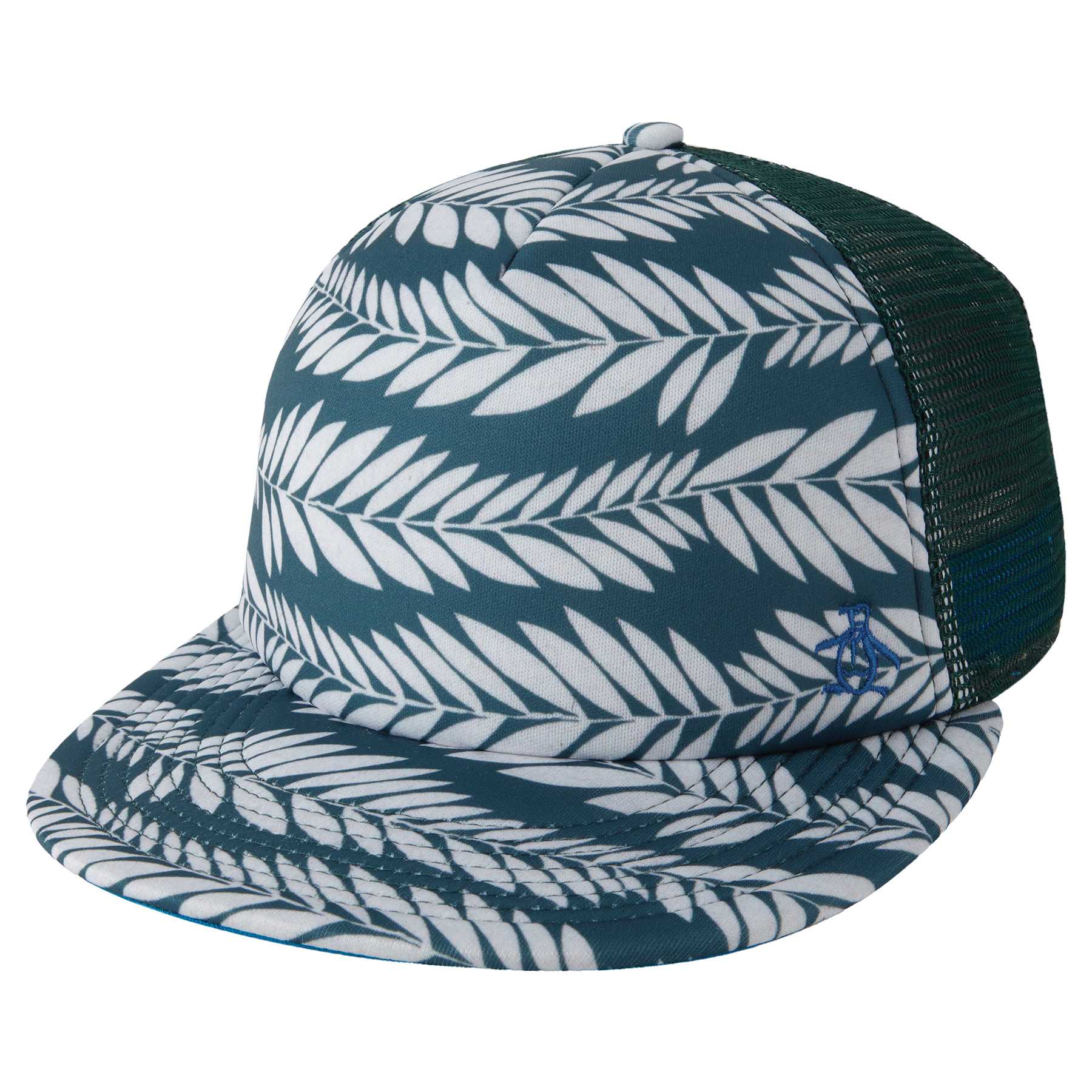 Original Penguin PALM PRINT FLAT VISOR BASEBALL CAP