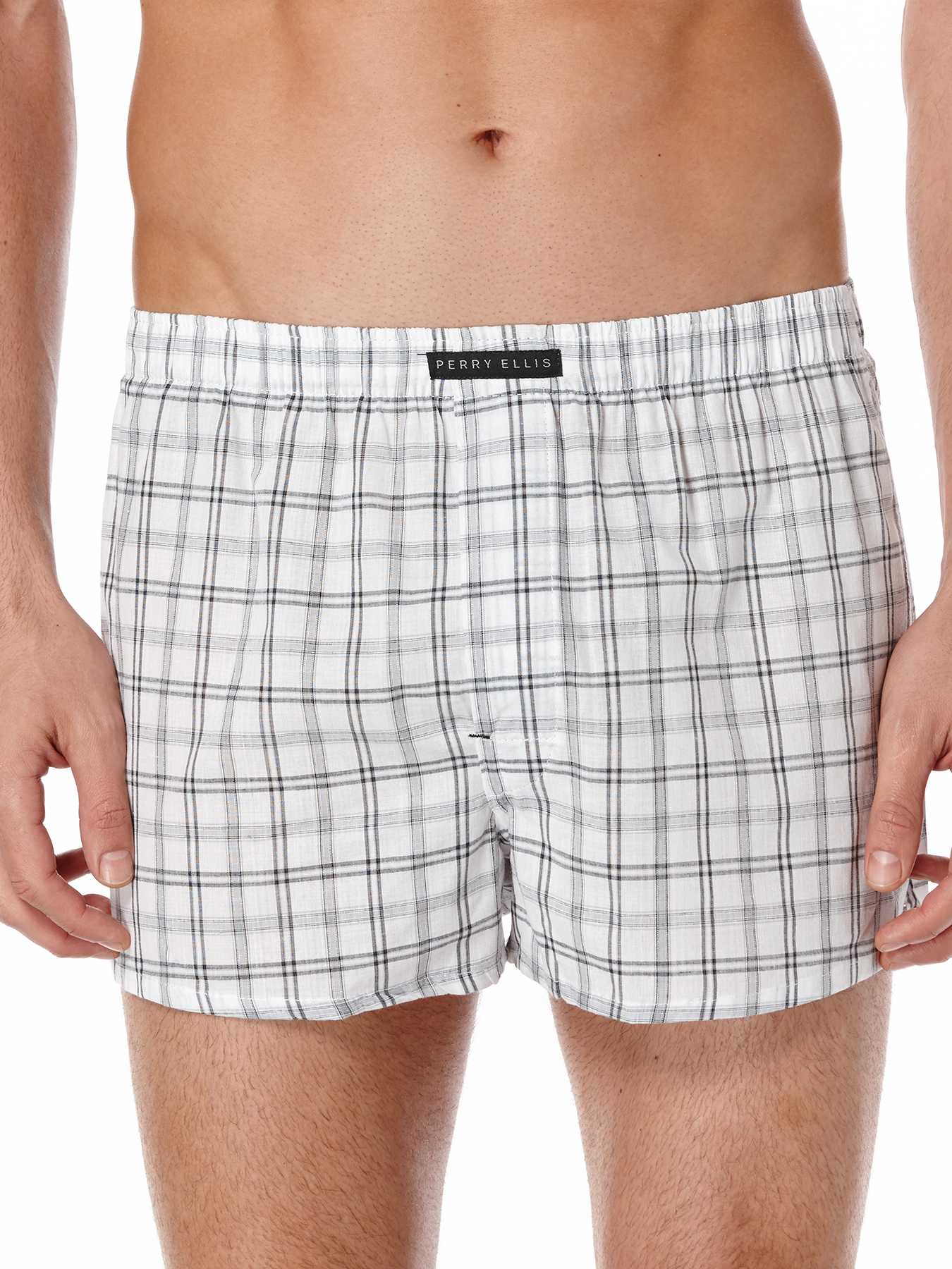 Perry Ellis 3 Pack Thin Stripe Woven Boxers