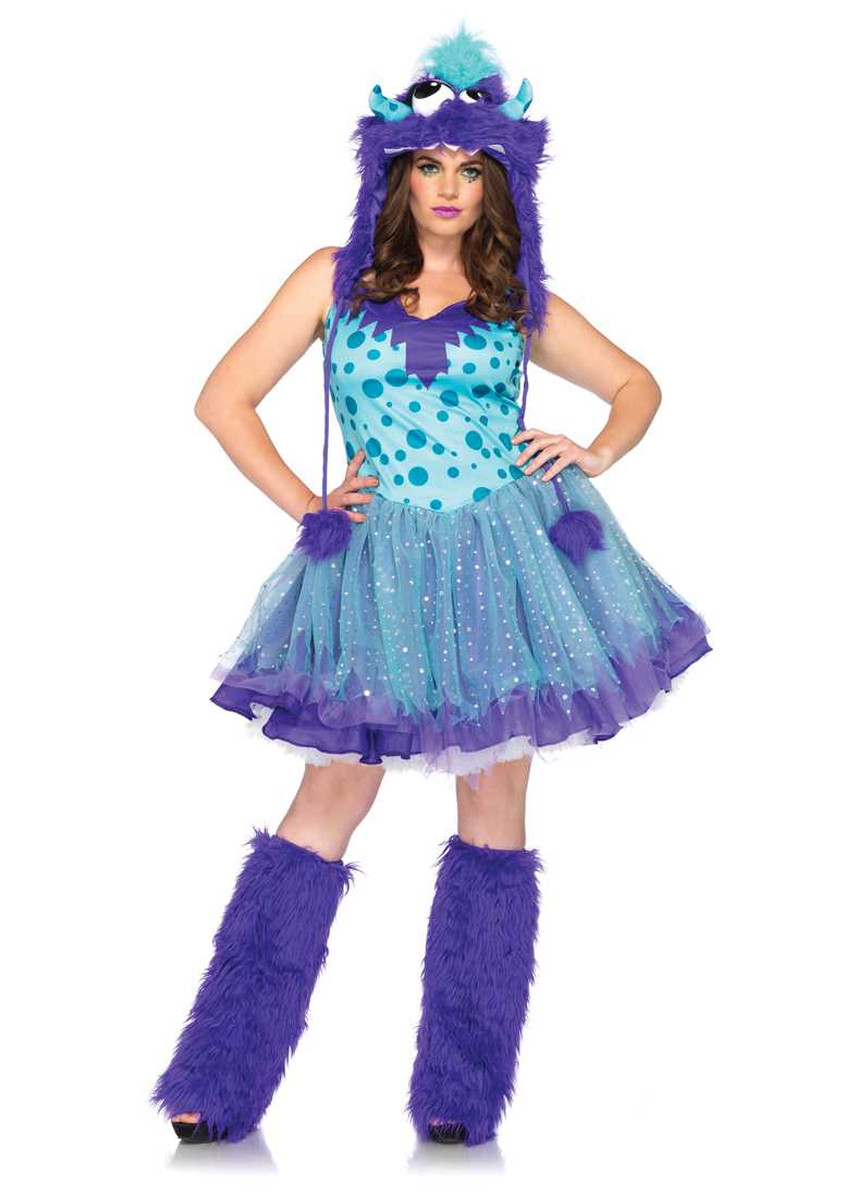 Aqua Purple 2 PC Polka Dotty Costume