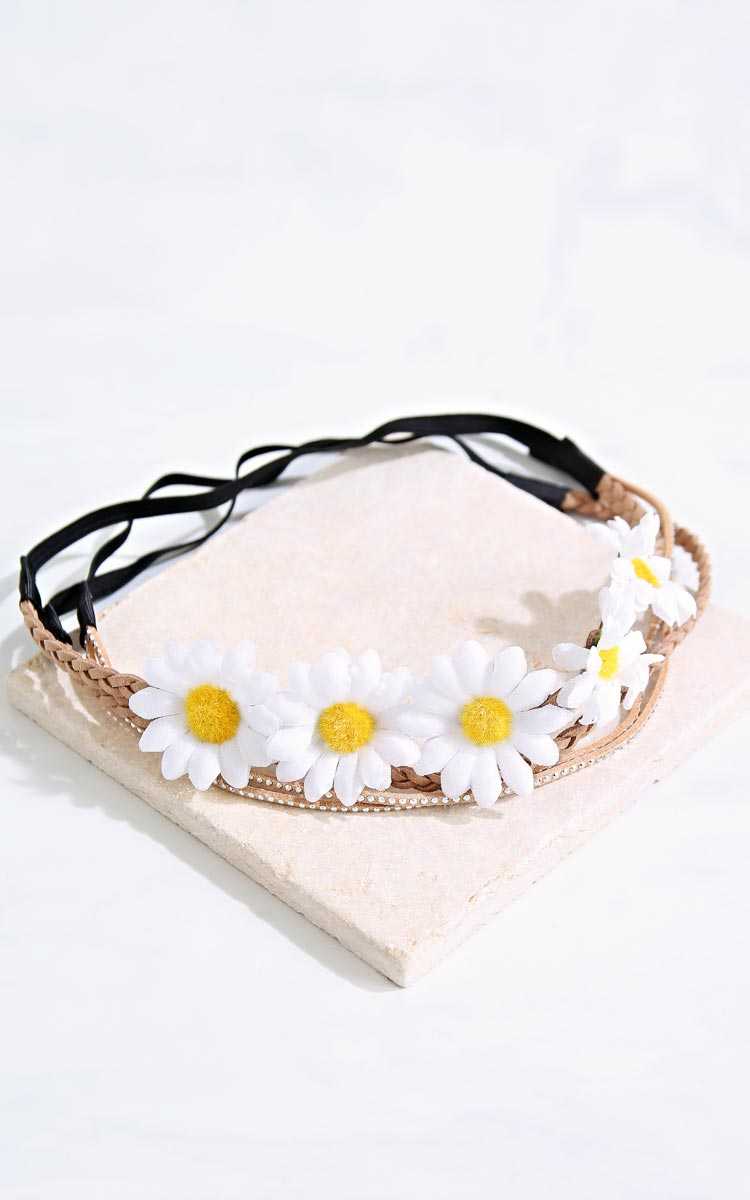 Sahara Daisy Headwrap Set - N/S - Taupe Combo by Styles For Less