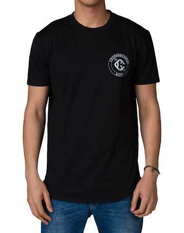 CROOKS AND CASTLES MENS Black Clothing / Tops S