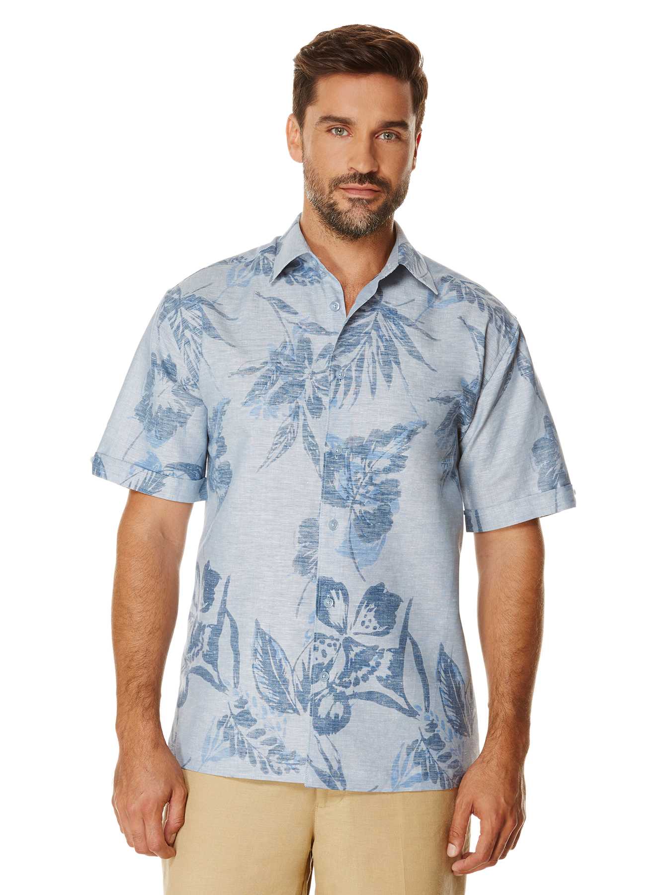 Cubavera Short Sleeve Allover Print Shirt