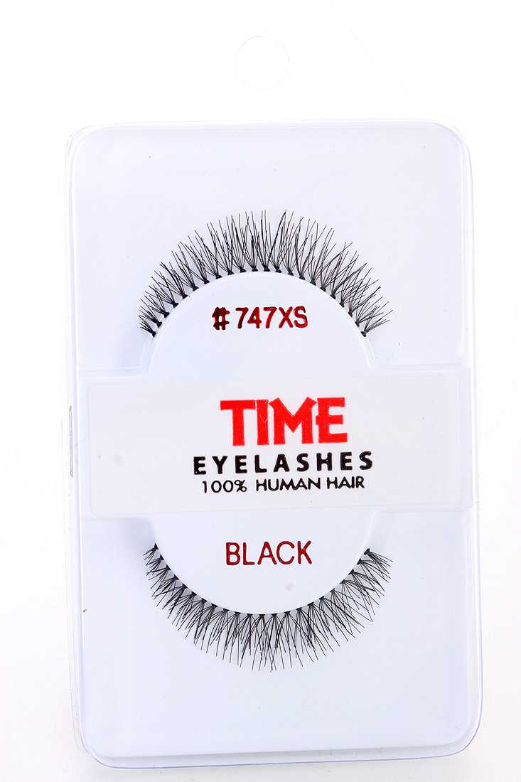 Black Natural Short Full Glamour Human Hair Eyelashes