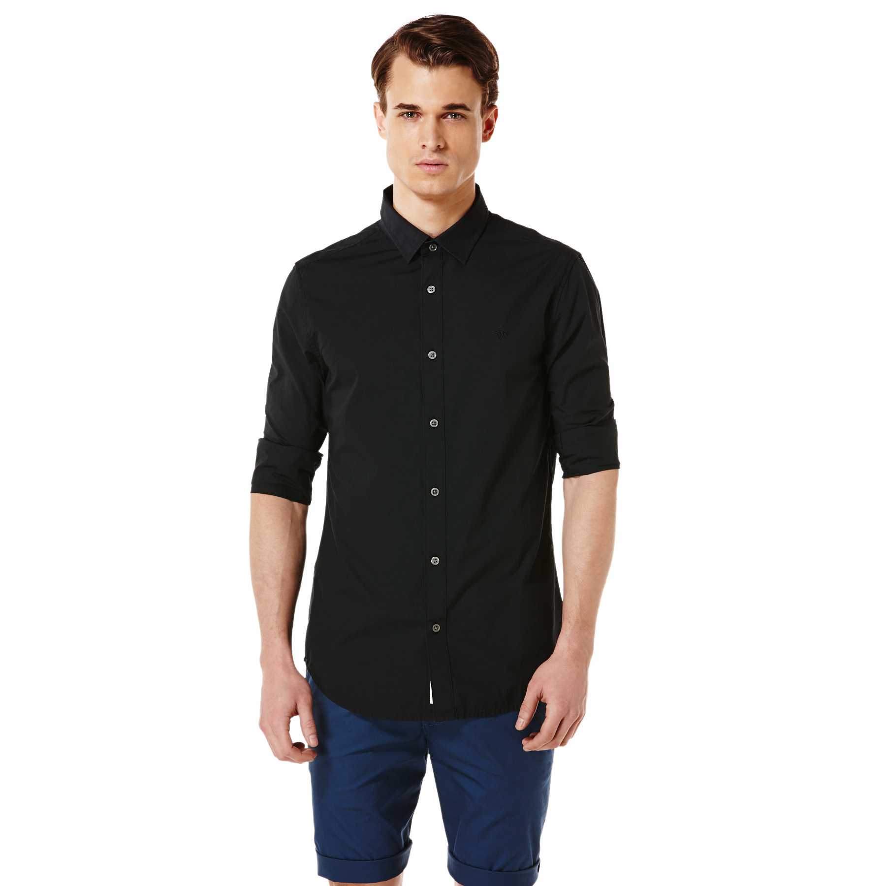 Original Penguin LONG SLEEVE SOLID ROGUE SHIRT