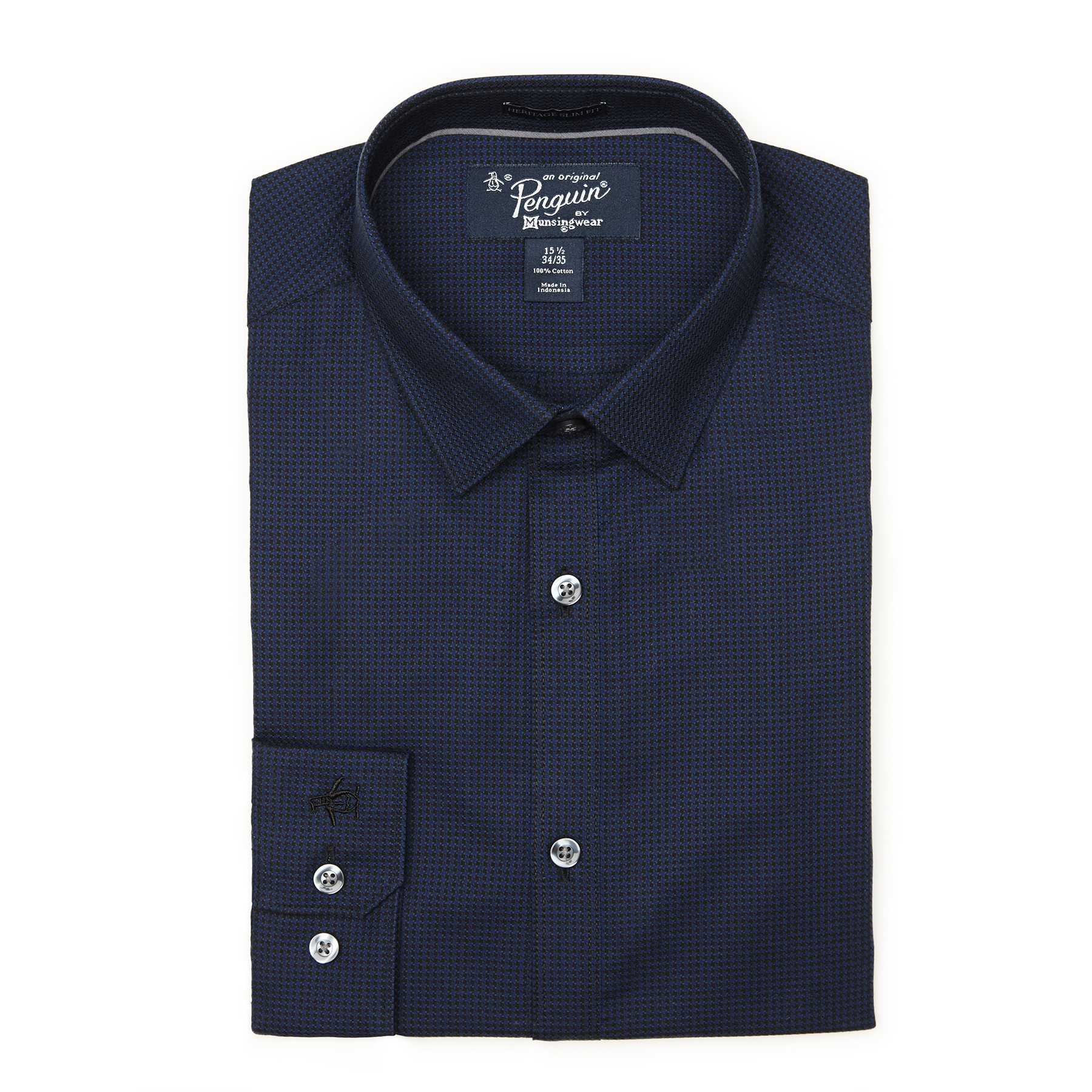 Original Penguin MINI HOUNDSTOOTH DRESS SHIRT