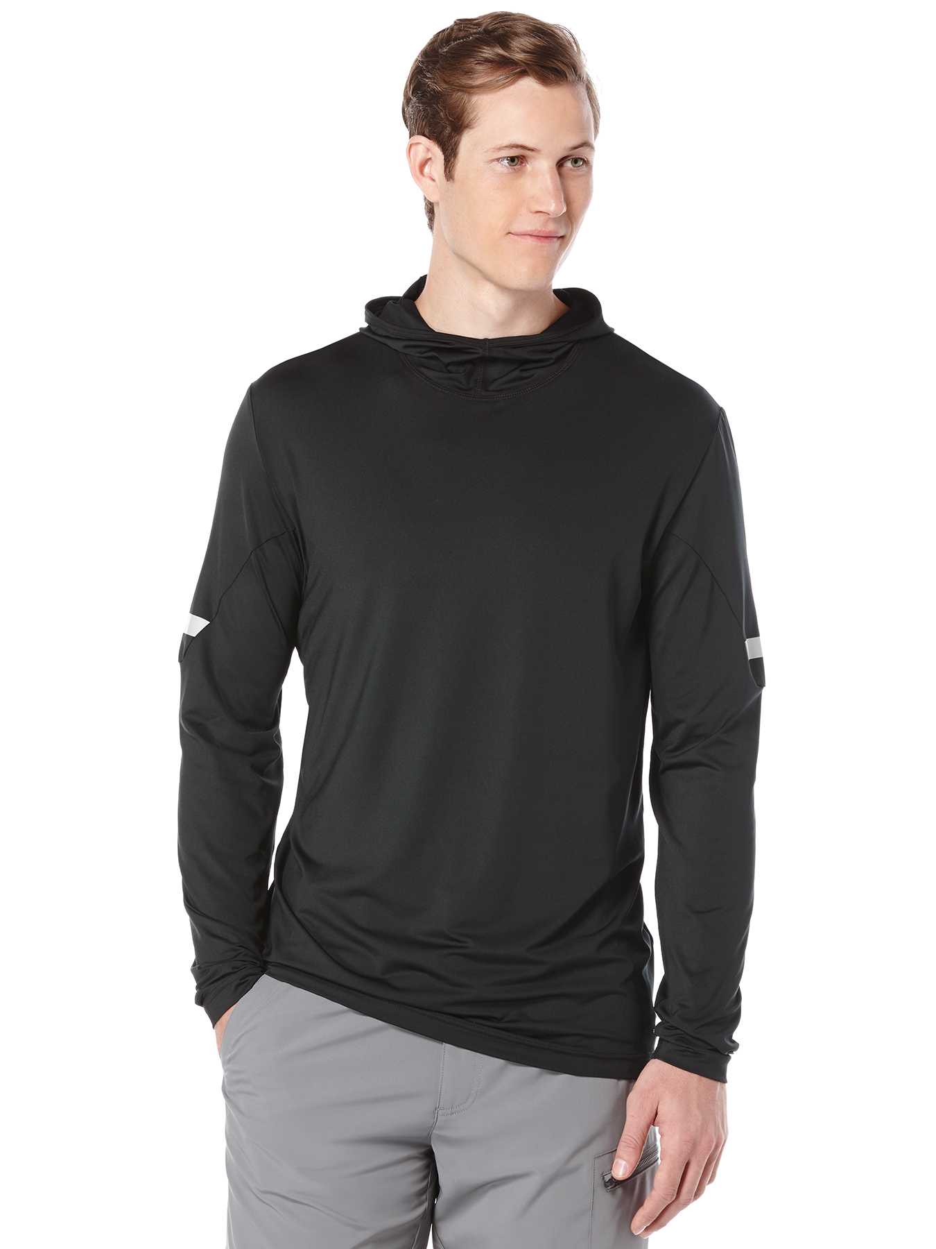 Perry Ellis Long Sleeve Hood Pullover