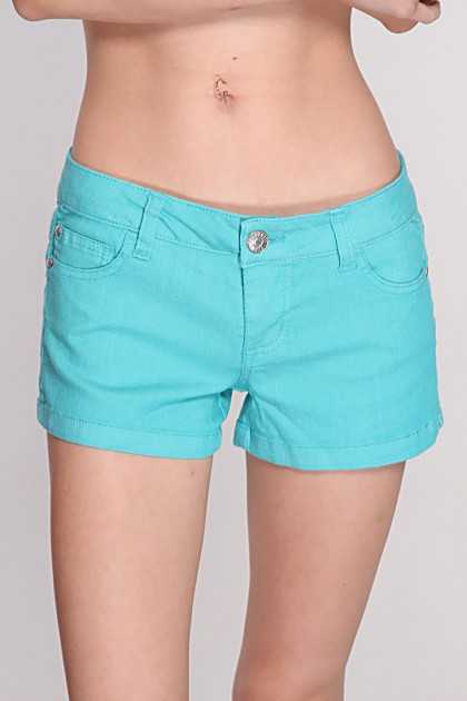 Seafoam Low Rise Shorts
