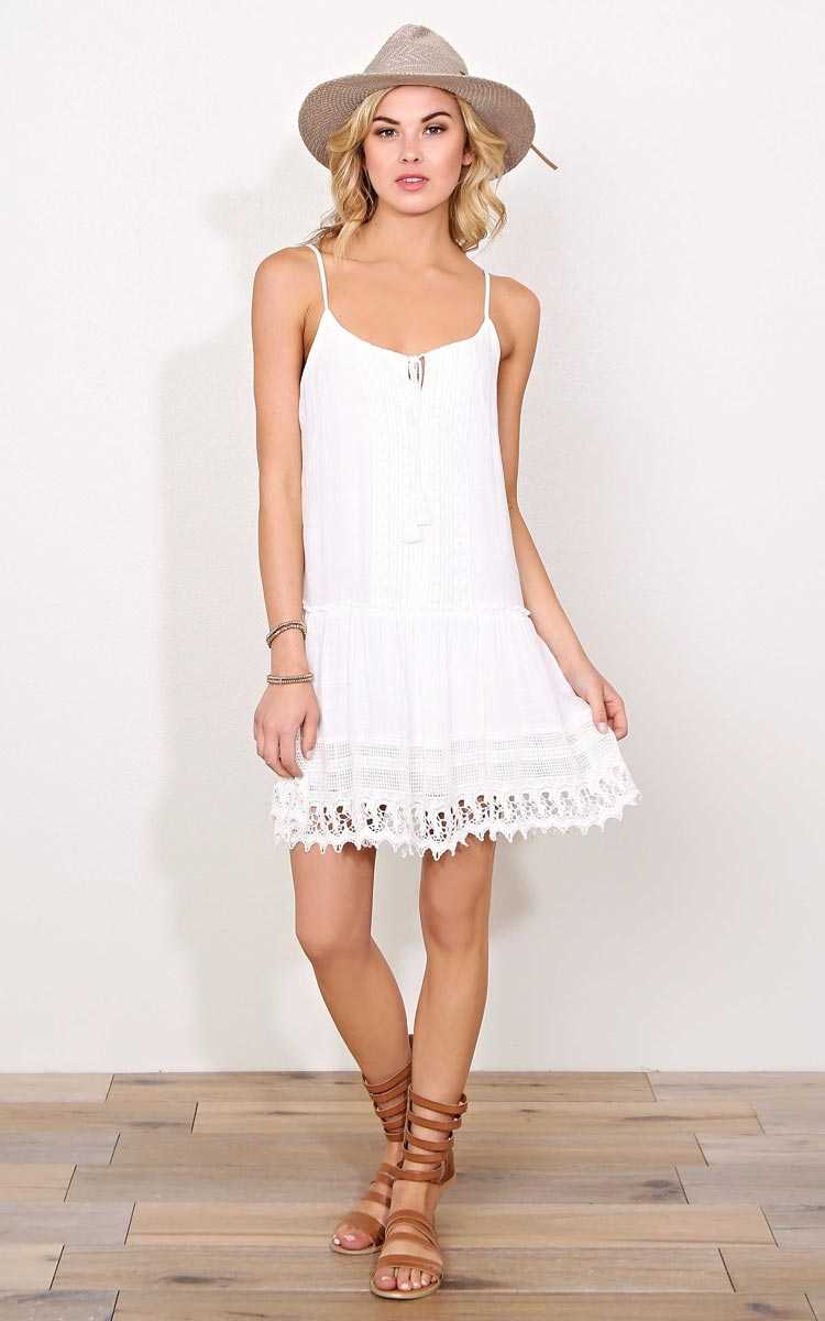 Gypsy Energy Woven Dress - XLGE - White in Size X-Large by Styles For Less