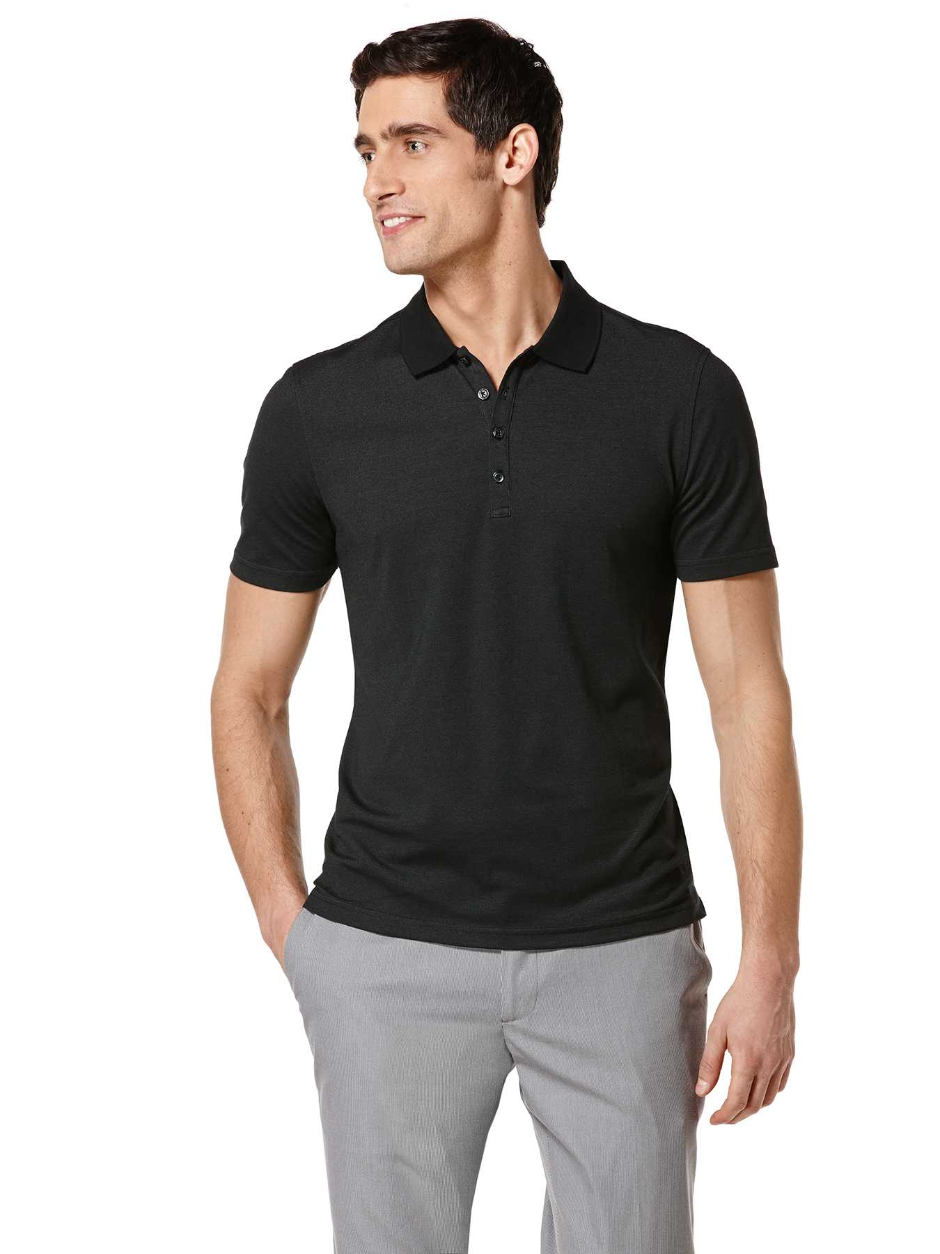 Perry Ellis Short Sleeve 4 Button Polo