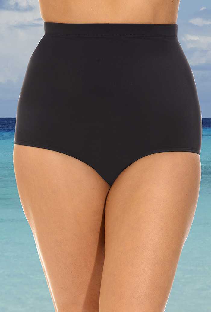 Black High Waist Brief