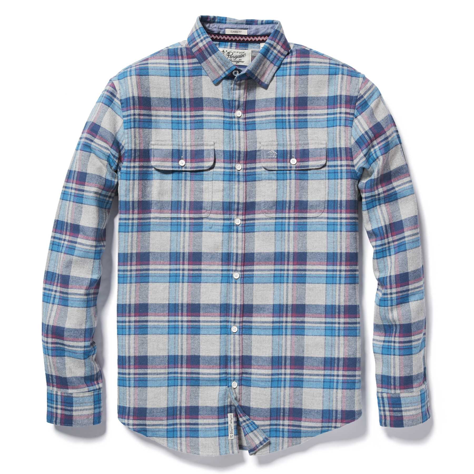 Original Penguin BRUSHED COTTON PLAID SHIRT