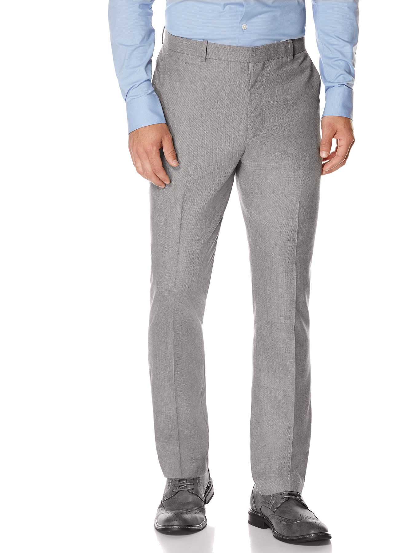 Perry Ellis Slim Fit Twill Grey Suit Pant