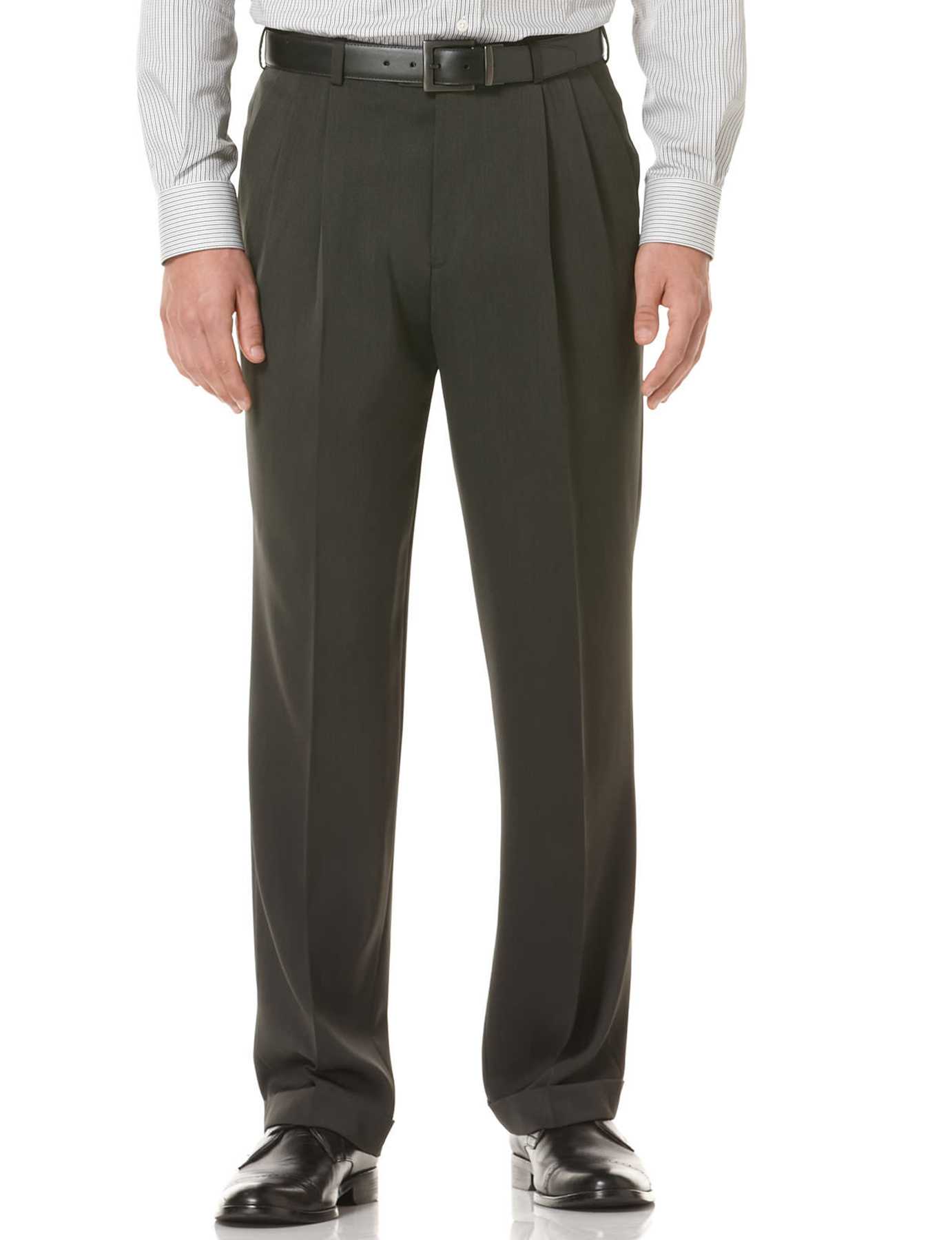 Perry Ellis Big and Tall Micro Melange Portfolio Pant