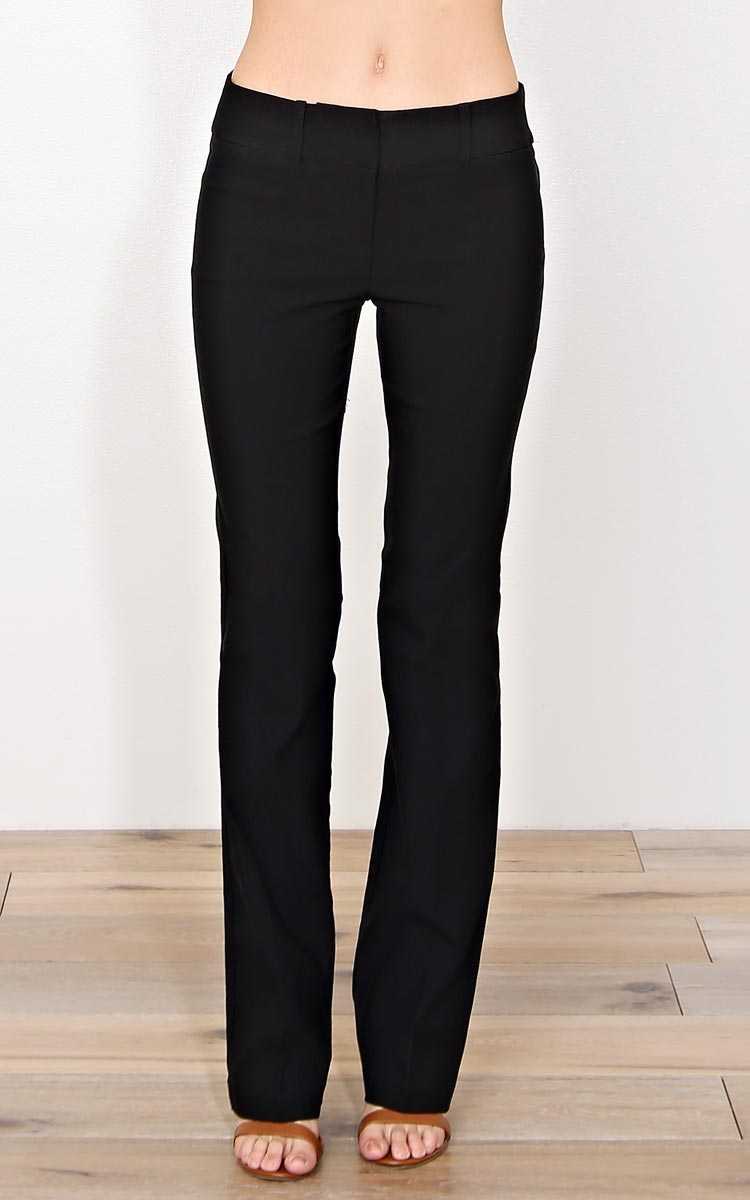 Hustle And Bustle Woven Slacks - - Black in Size by Styles For Less