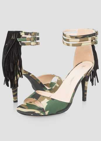 Fringe Dress Sandal - Wide Width