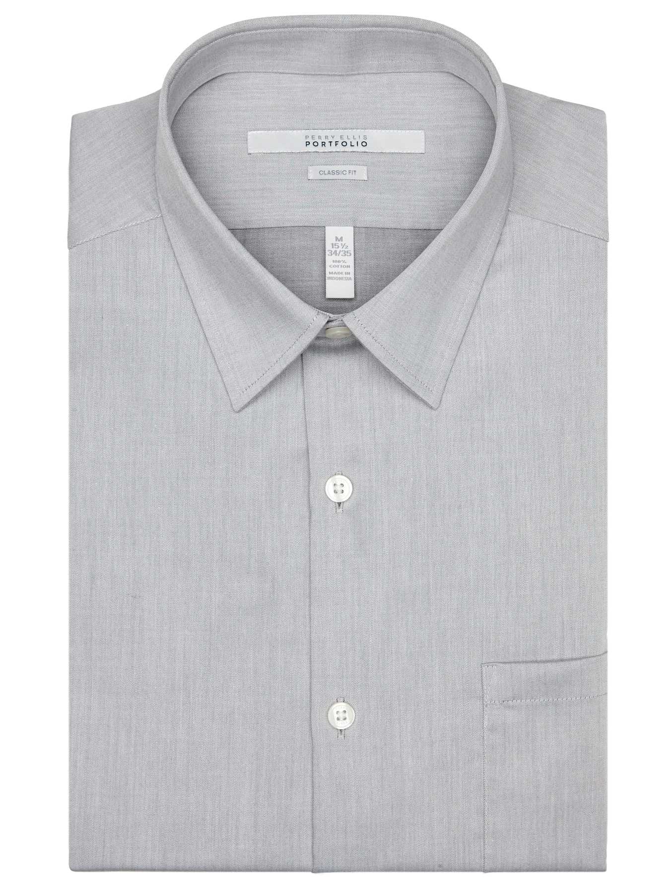 Perry Ellis Classic Fit Twill Portfolio Dress Shirt