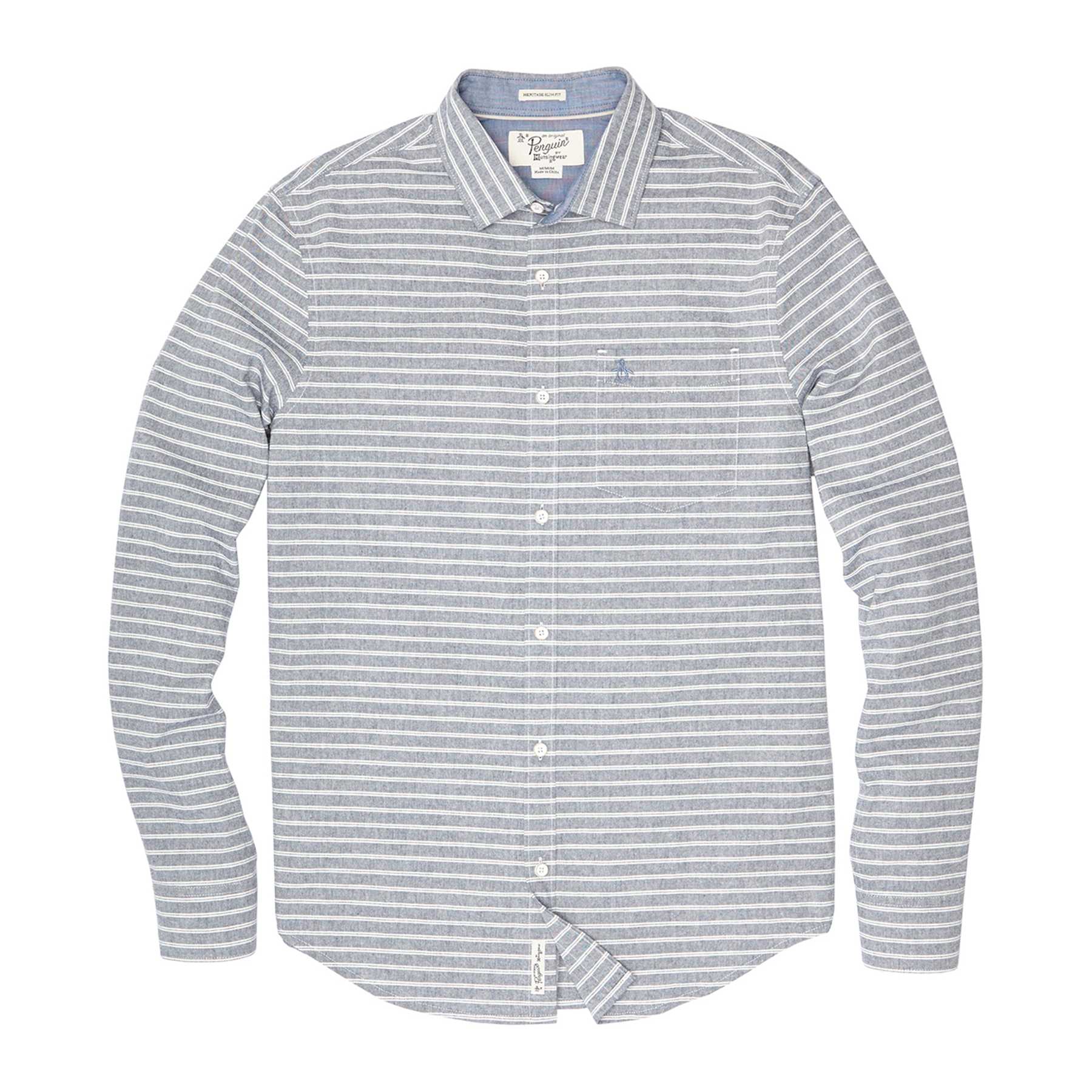 Original Penguin STRIPED CHAMBRAY SHIRT