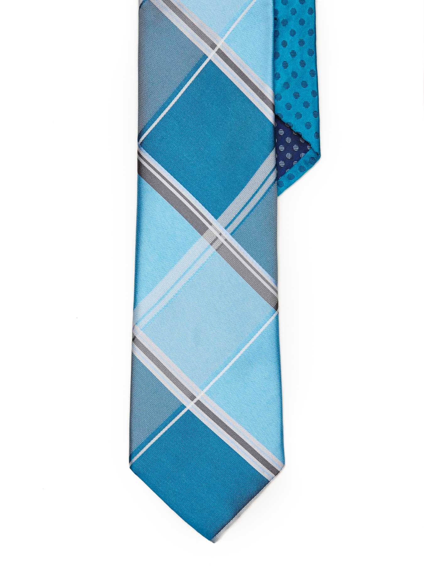 Perry Ellis Cerrelli Plaid Silk Tie