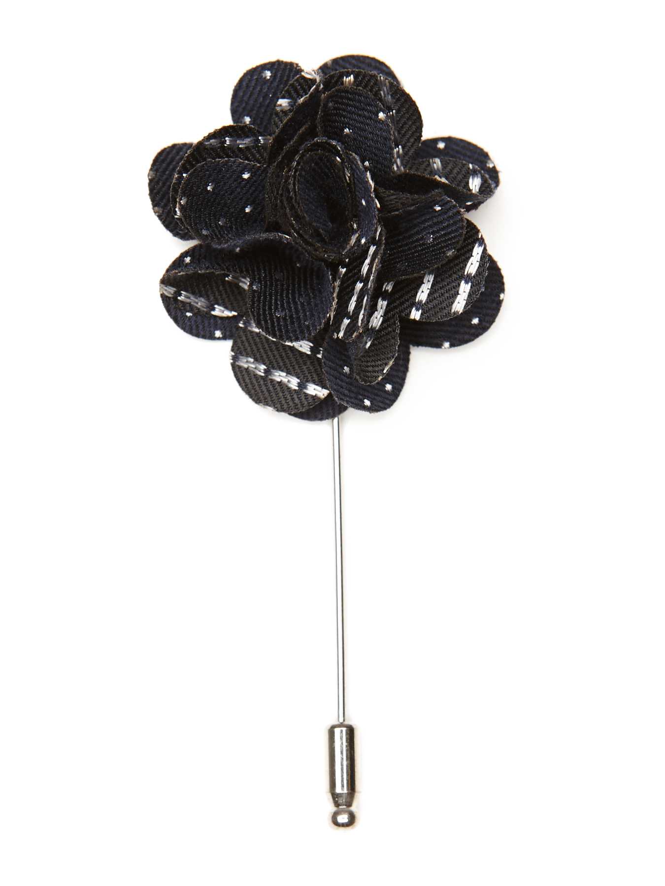 Perry Ellis Pin Dot Flower Lapel